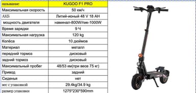 Kugoo F1PRO
